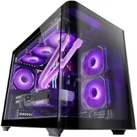 Mars Gaming MCFUSIONM, Mini Tour, PC, Noir, Micro ATX, Mini-ITX, 16 cm, 44,5 cm