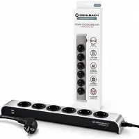 OEHLBACH D1C17010 Bâti de prises avec interrupteur 1 pièce anthracite contact de protection 1 pc.