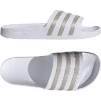 Adidas Mule 'Adilette Aqua' argent / blanc