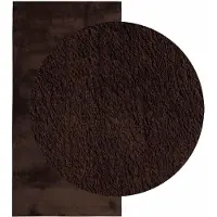 vidaXL Tapis à poils mi-longs, doux et lavable HUARTE Marron