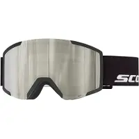 SCOTT - Masque de ski - Shield Black AMP White Chrome S2 - Noir