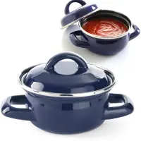 Hendi Casserole avec couvercle, bleue, 0,5 l - 625804
