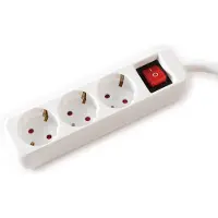 Value 19.99.1078 power extension 6 m 3 AC outlet(s) Indoor White