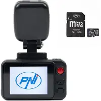 Pni Kit caméra de tableau de bord Voyager S2500, avec Wi-Fi, résolution 4K UHD, écran de 2 pouces et 128 Go de stockage
