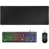 Mars Gaming Clavier Et Souris Gaming Avec Tapis De Souris Mcpx