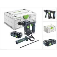 Festool BHC 18-Basic marteau perforateur sans fil 18 V 1.8 J SDS Plus Brushless + 1x batterie 3.0 Ah + Systainer - sans chargeur de batterie