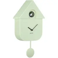 Karlsson Wandklok Modern Cuckoo - Zachtgroen - 8.5x21.5x41cm - Wandklok Scandinavisch