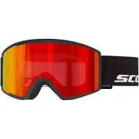 SCOTT - Masque de ski - Trace Pro Black Red Chrome S3 en Silicone - Noir