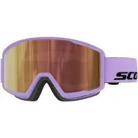 SCOTT - Masque de ski photochromique - Trace Pro Compact Light Sensitive Sherbet Purple/Black AMP LS Cinnamon Chrome S1-3 en Silicone - Violet