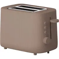 Chiato Grille-pain toastPLAY Groove – 2 fentes larges, gris-brun