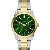 Fossil Montre à affichage analogique or / vert foncé / argent