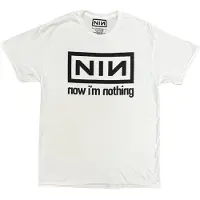Nine Hommes, T-shirt, Now Im Nothing, Blanc, (XL)