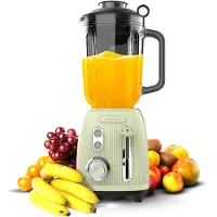 Cecotec , mixeur plongeant rétro, modèle Power Black Titanium RetroGreen. Puissance maximale de 1200W, 2 vitesses