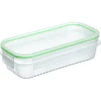 TATAY 1162802 Contenedor Alim.clip Safe 0,75 L Transp-Verde