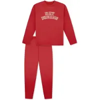 Schiesser Pyjama ' Nightwear ' rouge