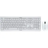 Sonstiges CHERRY DW 3000 - Ensemble clavier et souris - sans fil - 2,4 GHz - allemand - Commutateur de touches : CHERRY LPK - blanc (JD-0700DE-0)
