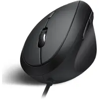 Perixx PERIMICE-519, Petite souris ergonomique, câble USB, noir