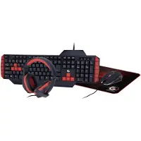 GMB Gaming GGS-UMG4-02 keyboard Mouse included Gaming USB QWERTY US English Black