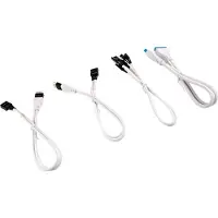 Corsair CC-8900245 Kit d'extension de câble Premium Sleeved Front Panel 30cm blanc