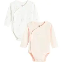 Cool Club Barboteuse / body rose ancienne / blanc