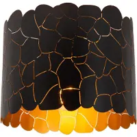 Lucide ALMELO - Plafonnier encastré - Ø 25,5 cm - 1xE27 - noir