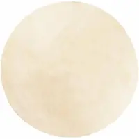 vidaXL Tapis HUARTE à poils courts doux et lavable crème Ø 80 cm