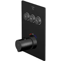 Steinberg Série 390 robinet de douche/bain, thermostat encastré 3/4, avec pushtronic, 3 consommate