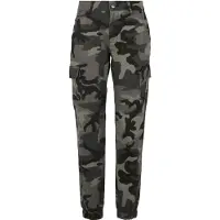 Urban Classics Pantalon cargo beige / taupe / gris foncé / noir
