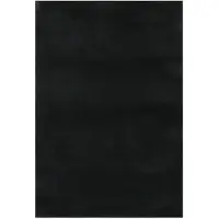 vidaXL Tapis lavable à poils courts doux et moelleux antidérapant noir