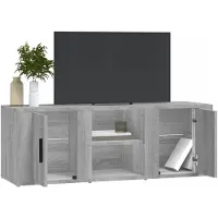 vidaXL Armoire TV Gris Sonoma 100x31,5x35 cm Bois composite