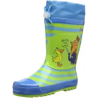 Playshoes Bottes en caoutchouc 'Freunde für Immer' turquoise / citron vert / kiwi / orange foncé / noir