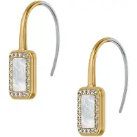 Fossil Boucles d'oreilles or / argent / transparent / blanc perle