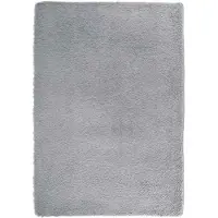 vidaXL Tapis shaggy à poils longs NAVARRA gris argenté 160x230 cm