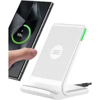 Iniu Chargeur sans fil , station de charge inductive rapide de 15 W avec LED