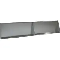 vidaXL Muret de soutènement, 2 pièces, 100 x 12 x 40 cm, acier galvanisé, argenté