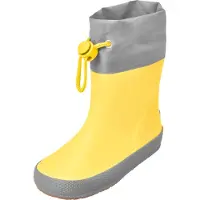 Playshoes Bottes en caoutchouc jaune / gris foncé