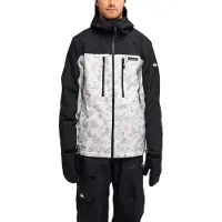 Quiksilver - Veste de ski/snowboard - Sycamore 20K Jacket Ice Camo Bone White pour Homme - Taille L - Noir