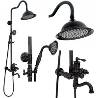 REA Kit De Douche Vintage Black