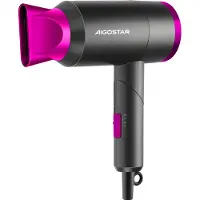 Aigostar Sèche-cheveux de voyage, 1800W sèche-cheveux, poignée pliante, 3 température protection contre la surchauffe
