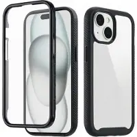 IMoshion Coque 360° Full Protective pour Apple iPhone 15 - Noir