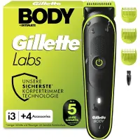 Gillette Labs i3 Body + Coupe-cheveux pour hommes, noir/vert