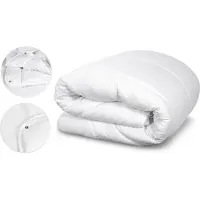 AIO Factory Couette 160x200 cm 4 saisons microfibre antiallergique silicone