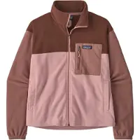 Patagonia - Polaire chaude et confortable - W's Micro D Patch Pocket Jkt Fuzzy Mauve pour Femme en Nylon - Taille S - Violet