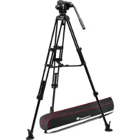 Manfrotto MVK502XTWINMA Pro Twin Leg VD System Alu + 502X Fluid Video Head