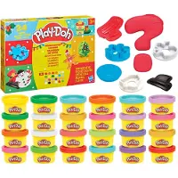 Play-Doh Calendrier de l'Avent , à partir de 3 ans, en polypropylène (PP) et en polyéthylène, contient 18 pièces
