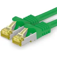 1aTTack.de , câble réseau Cat.7, 15 mètres, vert, 1 pièce. Câble Ethernet Cat.7, réseau LAN