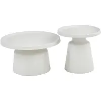 Selsey Brin - Ensemble de tables basses, couleur crème, 70 cm
