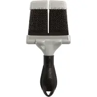 Furminator Brosse - - S Dual Flex - Double face - Poils acier inoxydable - Poignée ergonomique