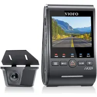 Viofo A329SW 2CH (Récepteur GPS, 4K), Dashcam, Gris, Noir