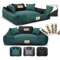 AIO Factory Lit pour chien KINGDOG MM43 100x75 cm personnalisé amovible antidérapant vert